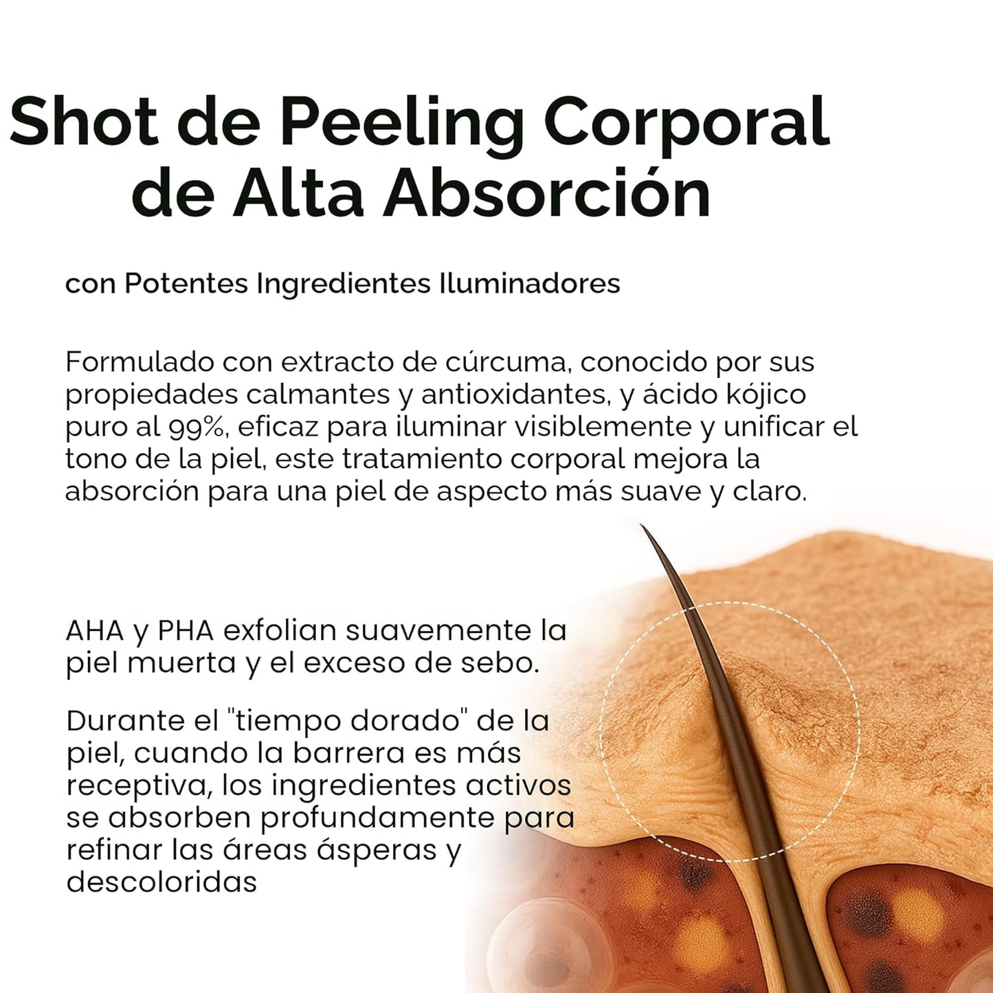 Melaxin® Spray Exfoliante de Ácido Kójico y Cúrcuma