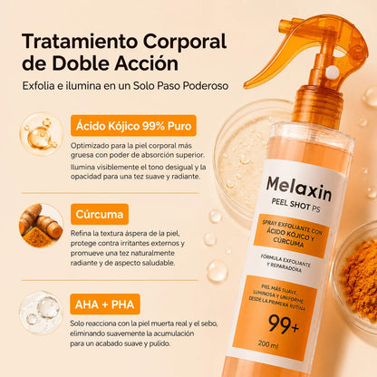 Melaxin® Spray Exfoliante de Ácido Kójico y Cúrcuma