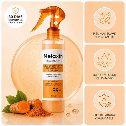Melaxin® Spray Exfoliante de Ácido Kójico y Cúrcuma